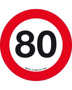 Mazon Snelheidsticker "Italië" 80km/u Ø20 - 2203825