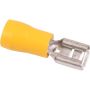 Ripca Flachsteckerhülse gelb 6.4MM halb isoliert (50 Stück) - 7912013004
