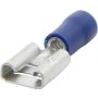 Ripca Flat plug sleeve blue 8.0MM half insulated (100 pieces) - 9-160326-2