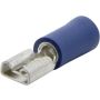 Ripca Flat plug sleeve blue 4.8MM half insulated (100 pieces) - 9-160477-2