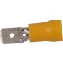 Ripca Vlakstekker geel 6.3MM (50 stuks) - 2-1377175-4