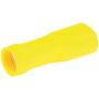 Ripca Flat plug sleeve yellow 6.4MM fully insulated (50 pieces)