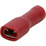 Flat plug sleeve rd 4.8MM fully insulated (100 pieces)