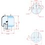Aircruise Air bellows BPW type 30K with steel lower body - 05.429.41.23.1