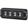 Hella BST Slim Pro 4 LED flashing light, 12/24V, orange, 4 LEDs