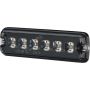 Hella BST Slim Pro 6 LED flashing light, 12/24V, orange, 6 LEDs