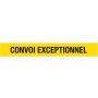 Mazon Sticker "Convoi Exceptionnel" yellow 1000x160mm