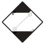 Mazon Danger sign Limited quantity alu diagonal clapb.