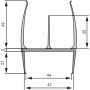Pastore & Lombar Sealing profile PVC B44 L2800mm