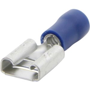 Ripca Flat plug sleeve blue 8.0MM half insulated (100 pieces) - 9-160326-2