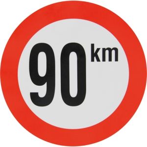 Mazon Speed sticker Belgium 90km/h 210mm