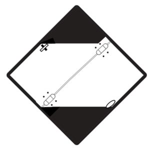 Mazon Danger sign Limited quantity alu diagonal clapb.