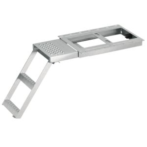 Takler Schuiftrap 2 treden 654x420mm met plateau verzinkt - TK8260